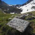In salita al Colle Battaglione Aosta (2882 m) dalla Combe d'Arminaz.
