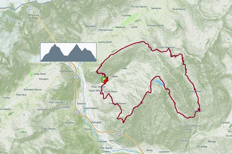 Giro mont Cormet, col Licony, colle Battaglione Aosta, rif. Bertone