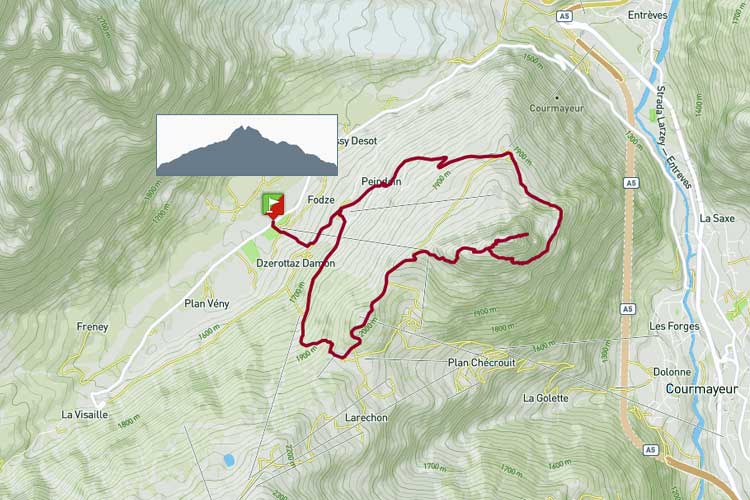 Giro Zerotta, Pré de Pascal, mont Chétif, rif. Maison Vieille